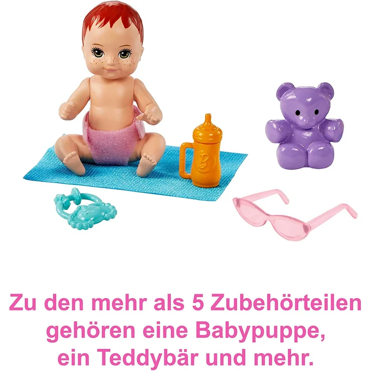 Mattel Barbie „Skipper Babysitters Inc. ” Puppe mit Kinderwagen, Baby & Zubehör – Bild 5