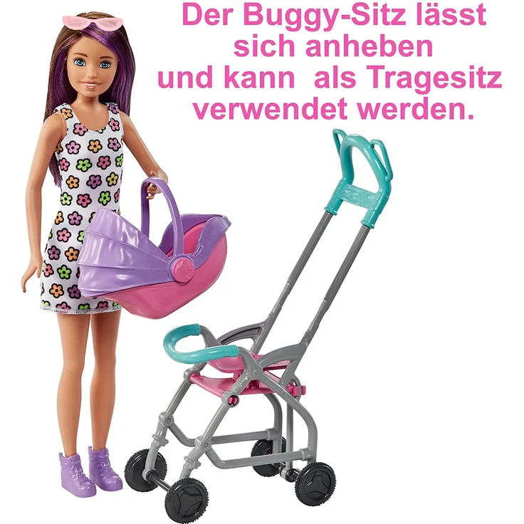Mattel Barbie „Skipper Babysitters Inc. ” Puppe mit Kinderwagen, Baby & Zubehör – Bild 4