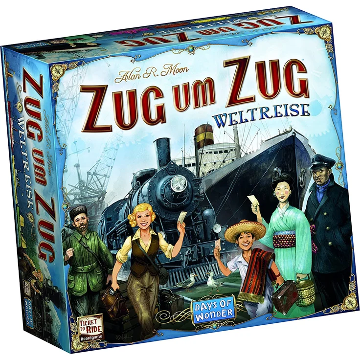 Asmodee Zug um Zug Weltreise, Familienspiel, Brettspiel, Deutsch – Bild 3
