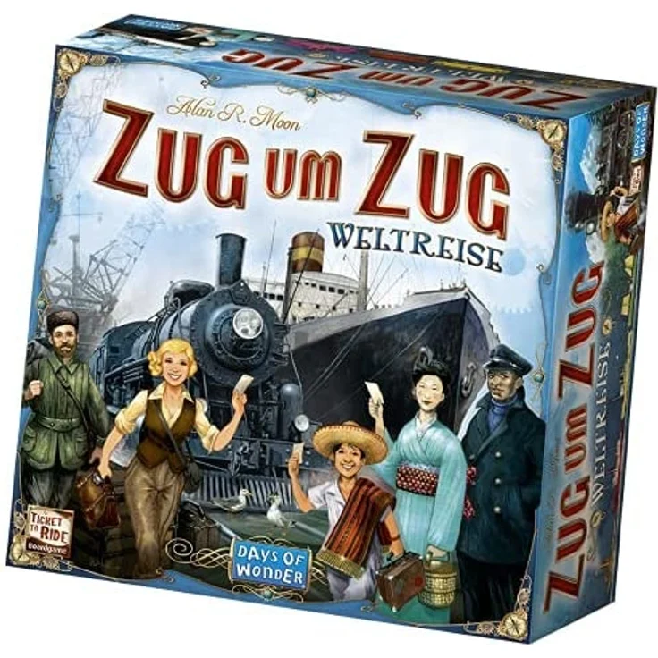 Asmodee Zug um Zug Weltreise, Familienspiel, Brettspiel, Deutsch – Bild 5