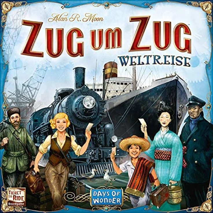 Asmodee Zug um Zug Weltreise, Familienspiel, Brettspiel, Deutsch – Bild 2