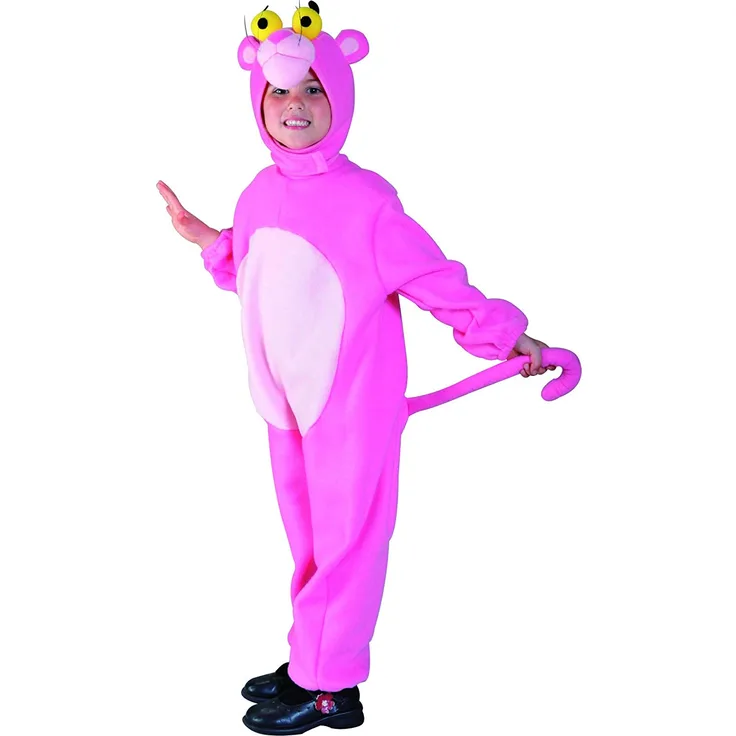 Foxxeo Panther Kostüm Pink für Kinder Größe 98-104