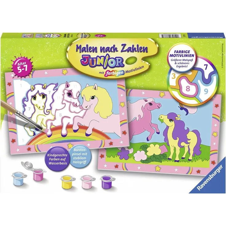 Ravensburger Malen nach Zahlen 27773 - Süße Ponys