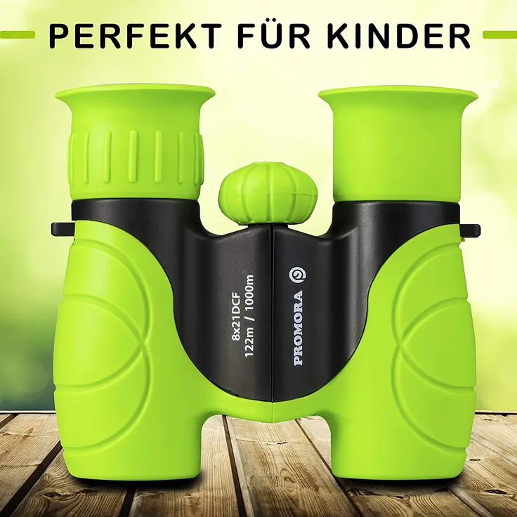 Fernglas für Kinder - Optimales Geschenk für kleine Jungen und Mädchen - Starke Vergrößerung 8X21 – Umfangreiches Set inklusive Lupe & Kompass – Spielzeug für 4 5 6 7 8 Jahre alte Jungen und Mädchen – Bild 3