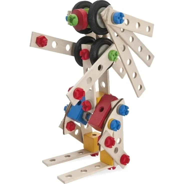 Eichhorn 100039027 - Constructor große Lok, 100-tlg., Holz-Konstruktions-Set, 4 verschiedene Modellvarianten baubar, FSC 100% Zertifiziertes Buchenholz, Made in Germany – Bild 12