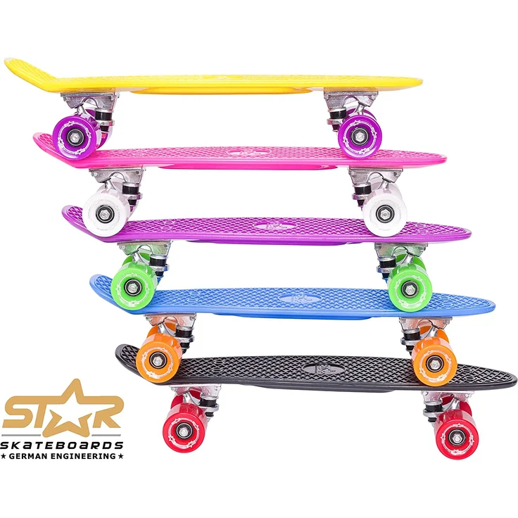 STAR-SKATEBOARDS Vintage Retro Cruiser Skateboard – Bild 8