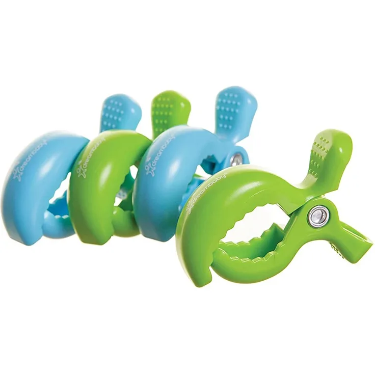 Clips for wÃzka - 4pcs - 2 x green 2 x blue