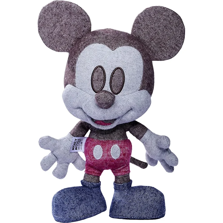 Simba 6315870309 - Disney Denim Mickey Mouse, Oktober Edition, Amazon Exclusiv, 35cm Plüschfigur, Micky Maus, im Geschenkkarton, Limitiert, Sonderedition, Sammlerstück, ab den ersten Lebensmonaten – Bild 2