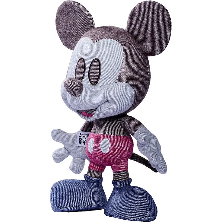 Simba 6315870309 - Disney Denim Mickey Mouse, Oktober Edition, Amazon Exclusiv, 35cm Plüschfigur, Micky Maus, im Geschenkkarton, Limitiert, Sonderedition, Sammlerstück, ab den ersten Lebensmonaten – Bild 3