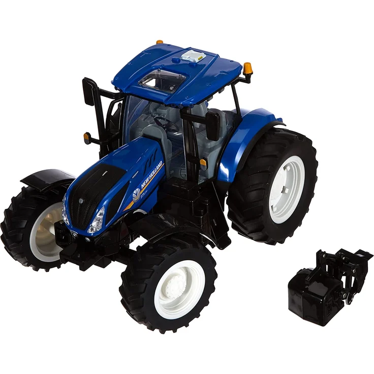 TOMY Britains - New Holland, T7.270 - Kinder Traktor mit Sound und Licht - mit Schaufel zum Anstecken - Traktor mit Frontgewicht - für Kinder ab 3 Jahre - Preisvergleich – Bild 3