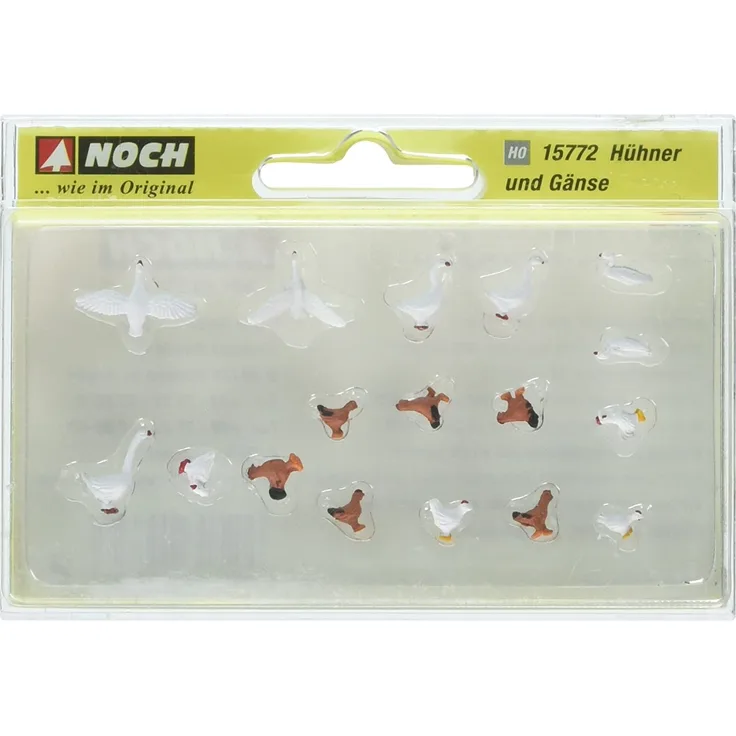 NOCH Hühner und Gänse HO (1:87) Mehrfarbig