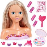 Top Model Frisier- und Schminkkopf 27 cm (Blond)