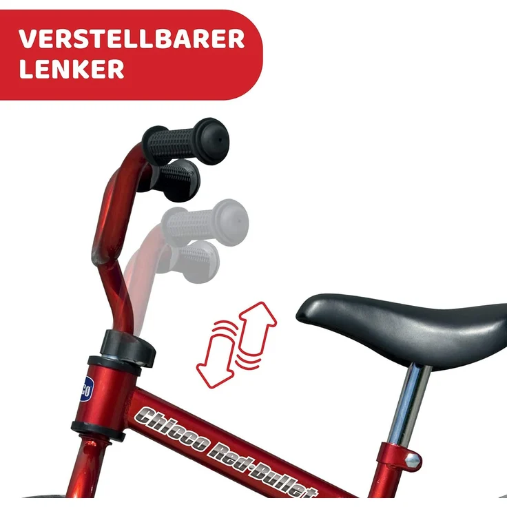 Red Bullit loopfiets 10 Zoll Junior Rot – Bild 4