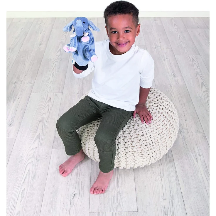 Beleduc 40128 - Handpuppe Elefant, Bewährt im Kindergarten – Bild 3