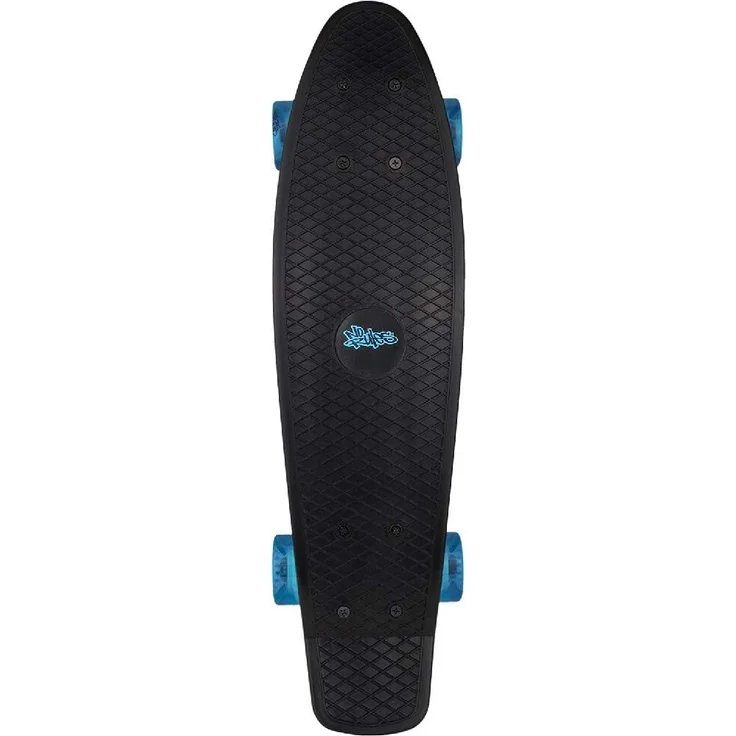 No Rules - Skateboard - fun schwarz - transparent blau – Bild 1