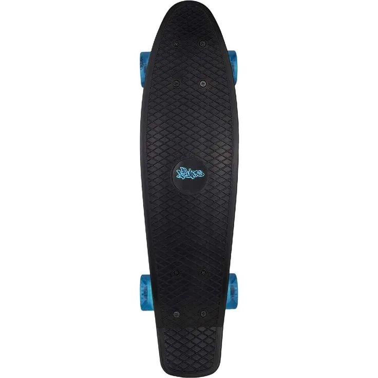 No Rules - Skateboard - fun schwarz - transparent blau
