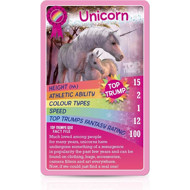 Pferde und Ponies und Einhörner Top Trumps Kartenspiel – Bild 4