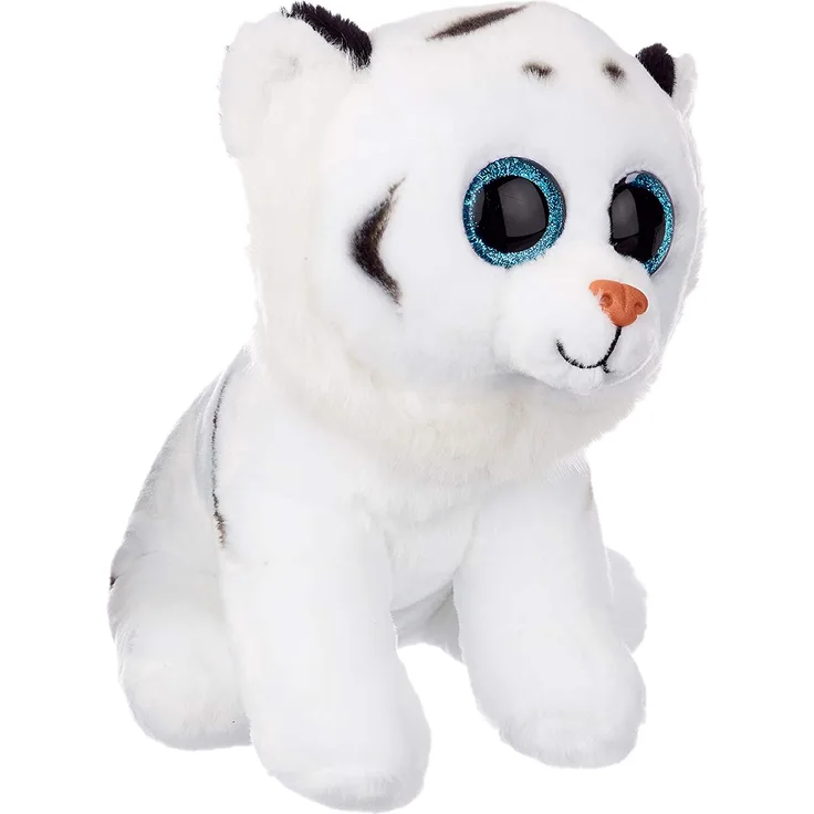 TY T90219 Tundra White Tiger 90219-Tundra-Tiger mit Glitzeraugen, Grau