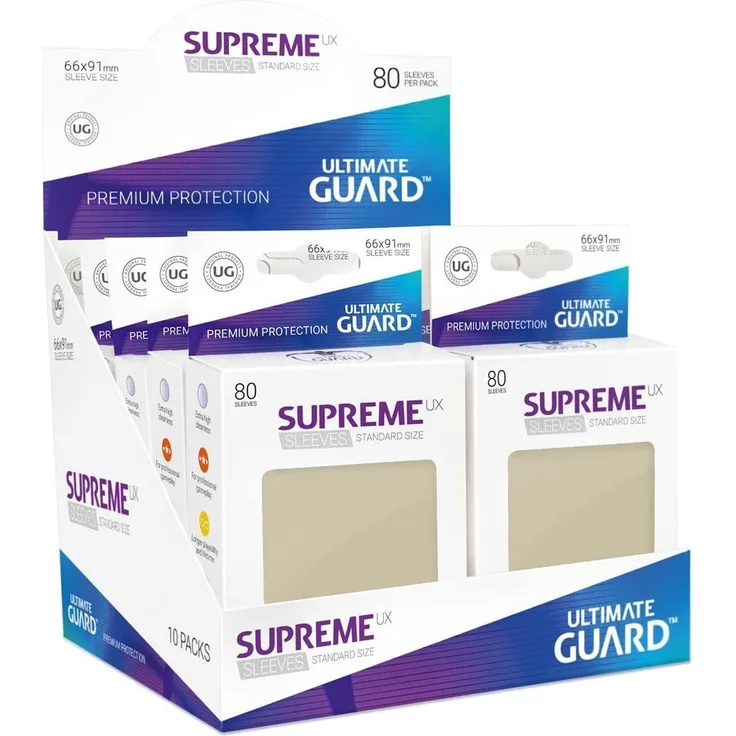Ultimate Guard - Supreme UX Sleeves, Standardgröße, Sand