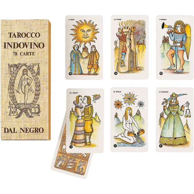 Dal Negro tarotkarten 10,5 x 6,2 cm Karton 78-teilig