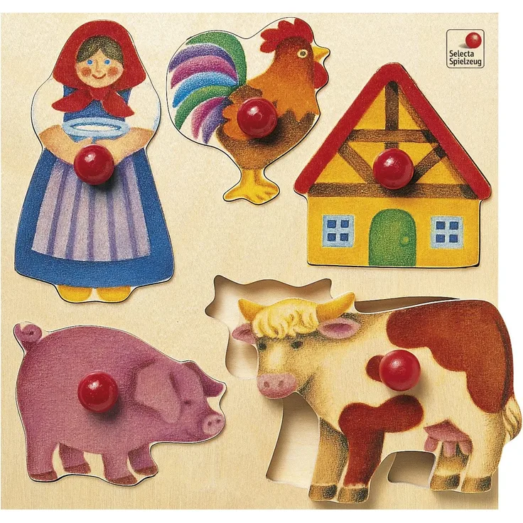 Selecta 62045 Bauernhof Holzpuzzle