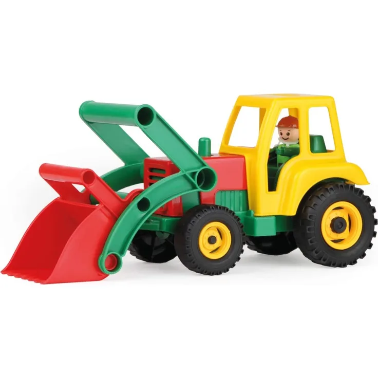 LENA Aktive Traktor mit Frontschaufel, Schaukarton, 04361