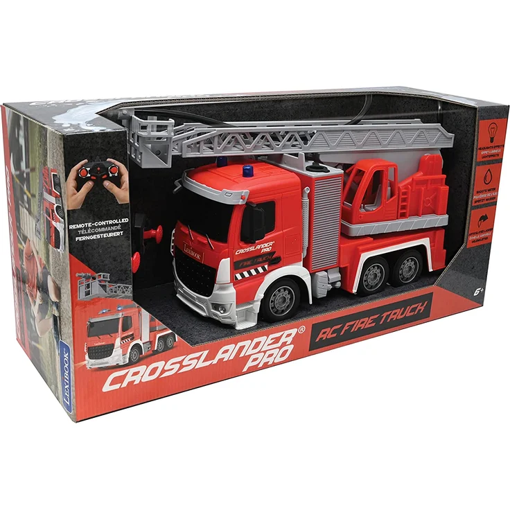 Lexibook RCP20 Crosslander pro RC Fire Truck-ferngesteuertes Feuerwehrauto, Lichteffekte, Wassersprühen – Bild 5