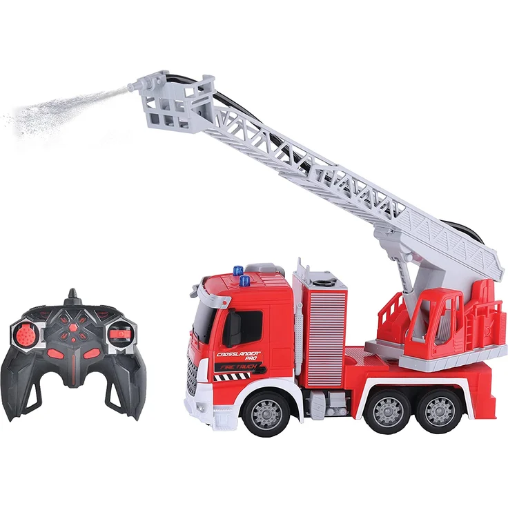 Lexibook RCP20 Crosslander pro RC Fire Truck-ferngesteuertes Feuerwehrauto, Lichteffekte, Wassersprühen – Bild 1