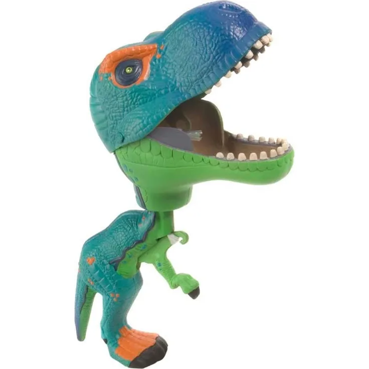 Wild Republic Chompers, T-Rex-Figur, Dinosaurier-Spielzeug, Dinosaurier-Geschenk für Jungen, Auf den Auslöseknopf drücken, Um den Mund zu schließen, Brauner Dinosaurier Chompers, 24 cm