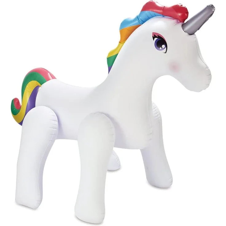 Summer Waves Kinder Wassersprinkler Einhorn | Weiß | 211x127x284 cm – Bild 1