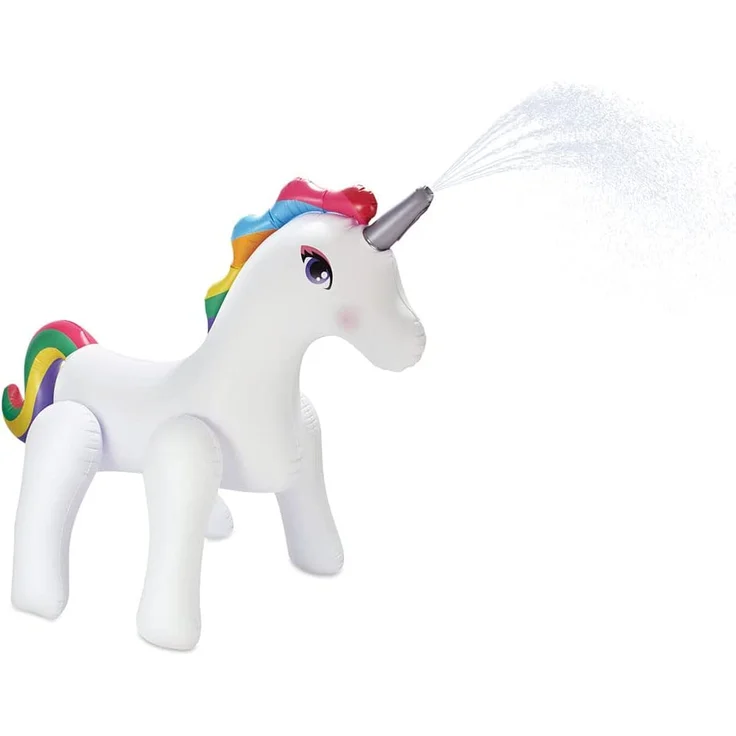 Summer Waves Kinder Wassersprinkler Einhorn | Weiß | 211x127x284 cm – Bild 4