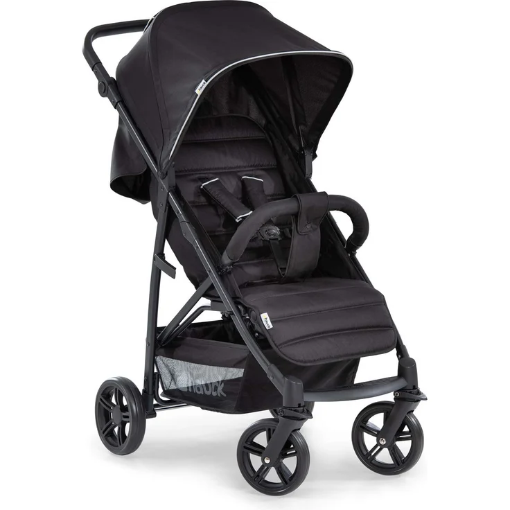 Hauck Buggy Rapid 4 bis 25 kg, Kinderbuggy Klein Zusammenklappbar, mit Liegefunktion, Höhenverstellbar, Großer Korb, Schwarz – Bild 1
