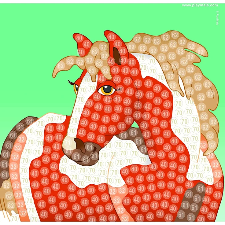 PlayMais TRENDY MOSAIC Horse Kreativ-Set zum Basteln für Mädchen ab 6 Jahren | Über 3.000 Stück & 6 Mosaik Klebebilder mit Pferdemotiven | Fördert Kreativität & Feinmotorik | Natürliches Spielzeug – Bild 4
