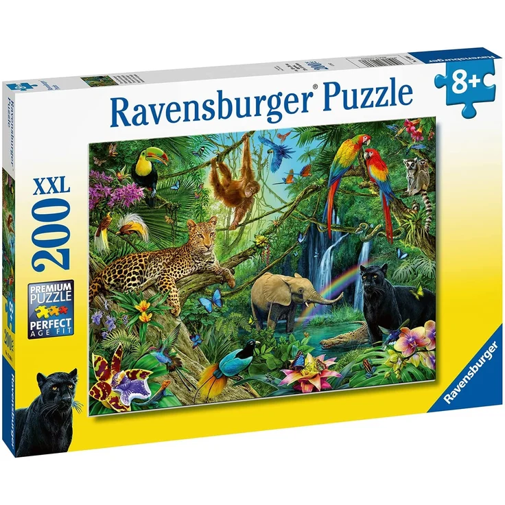 Ravensburger Puzzle Tiere im Dschungel, 200 Teile – Bild 2