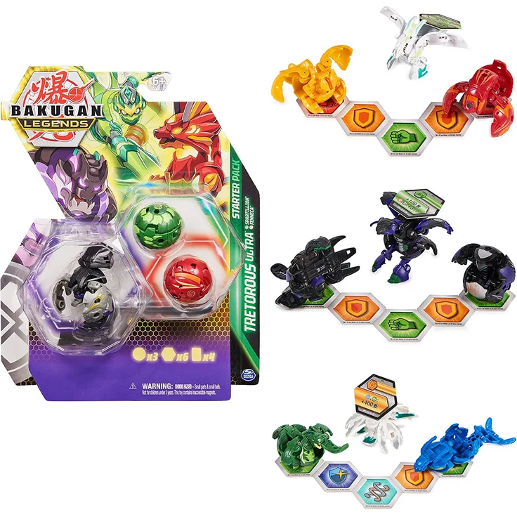 Bakugan - Legends - Starter Pack mit 3 Bakugan, 1x Set, zufällige Farbauswahl – Bild 1