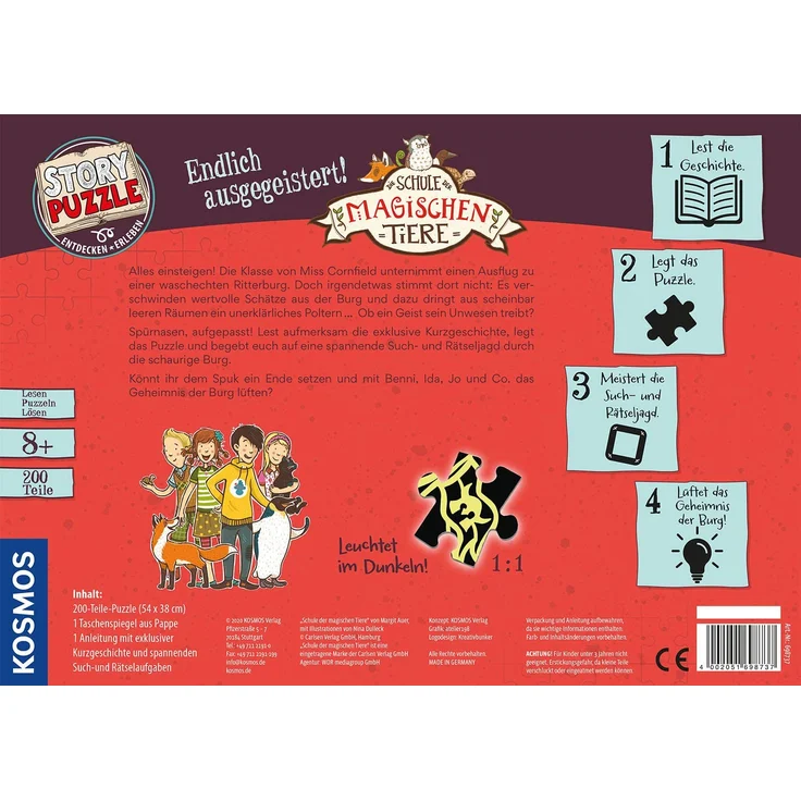 KOSMOS Story Puzzle- Die Schule der magischen Tiere Endlich ausgegeistert! – Bild 2