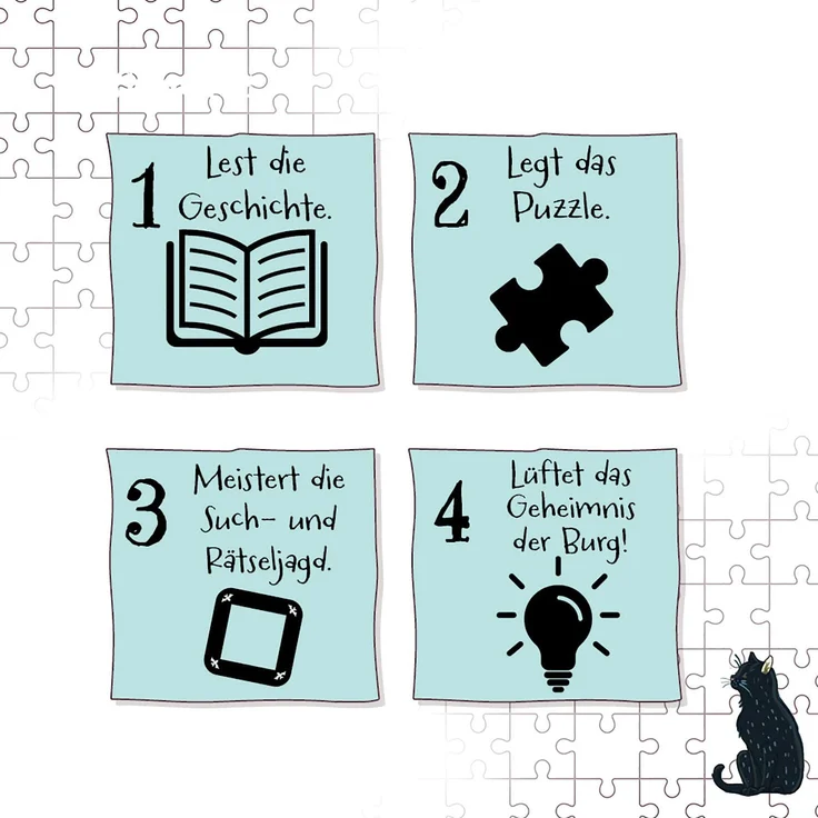 KOSMOS Story Puzzle- Die Schule der magischen Tiere Endlich ausgegeistert! – Bild 3