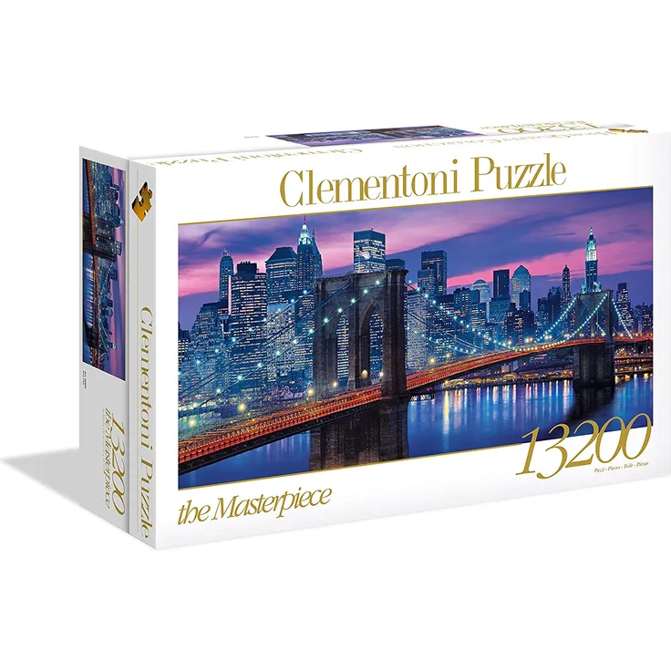 Clementoni 38009 New York – Puzzle 13200 Teile, High Quality Collection, Geschicklichkeitsspiel für die ganze Familie, farbenfrohes Legespiel, Erwachsenenpuzzle ab 9 Jahren