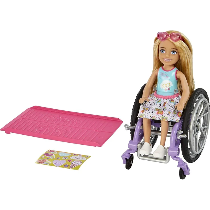Mattel Barbie Chelsea im Rollstuhl (blond) – Bild 1