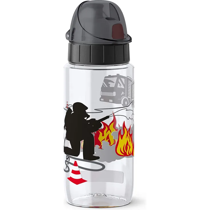 Emsa Trinkflasche für Kinder Feuerwehrmann 0. 5 Liter