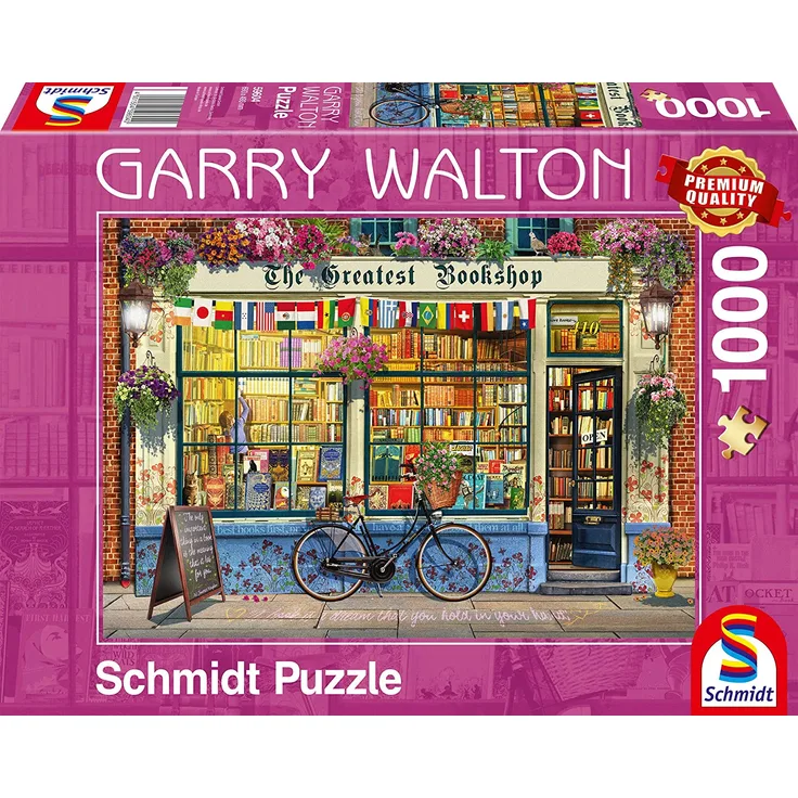 puzzle Buchhandlung Karton 1000 Teile