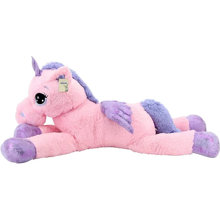 Sweety Toys 8049 XXL Einhorn Pegasus Plüschtier Kuscheltier 130 cm rosa