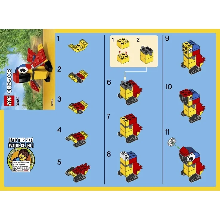 LEGO Figur 2016 Creator Parrot 30472 – Bild 3