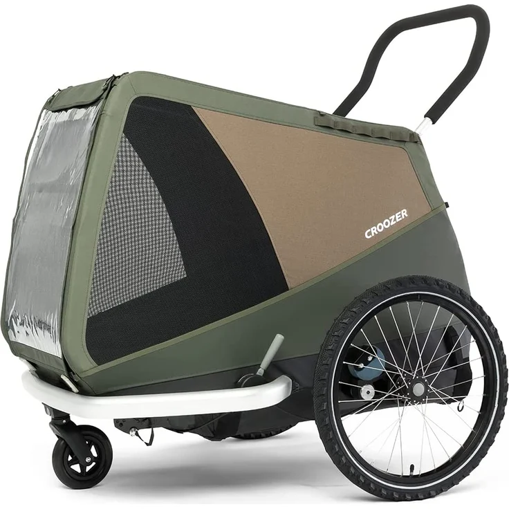Croozer 'Dog Mikke' Hundeanhänger Moss Green – Bild 1
