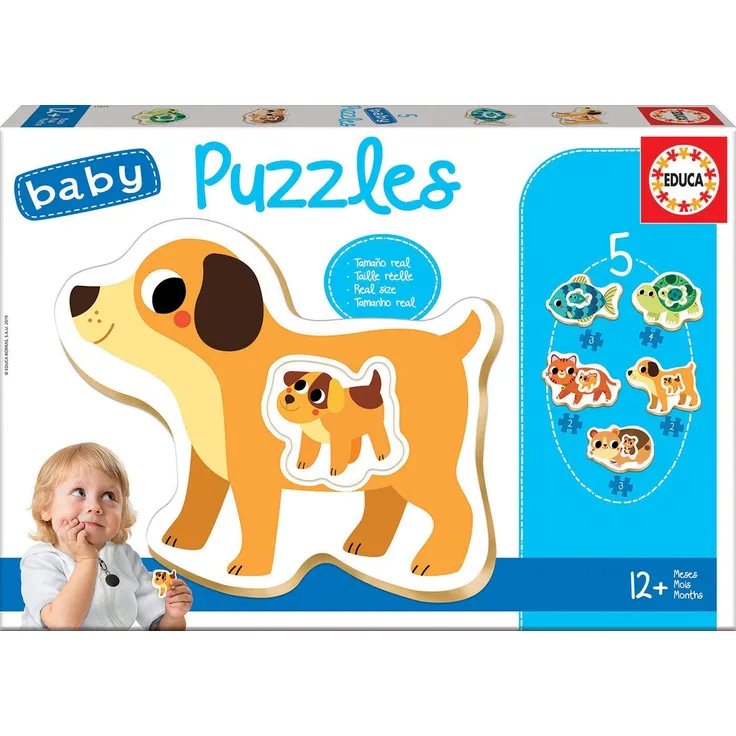 Educa 17573 12 Monate Tiere Puzzle