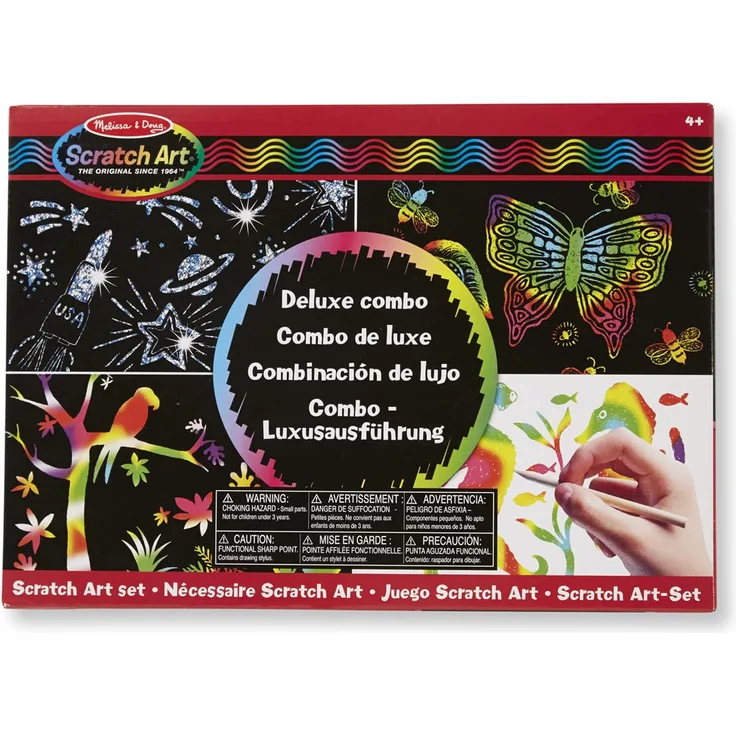 Melissa & Doug 15981 - Scratch Art-Set - Combo - Luxusausführung