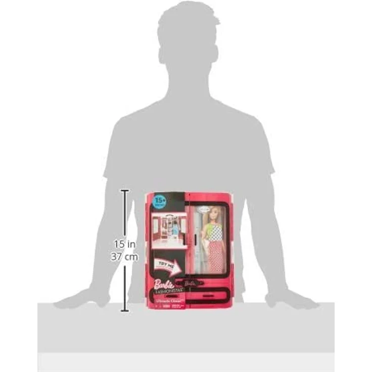 Barbie DMT57 - Kleiderschrank, Puppen Zubehör mit Kleidung und Accessoires, Mädchen Spielzeug ab 3 Jahren – Bild 7