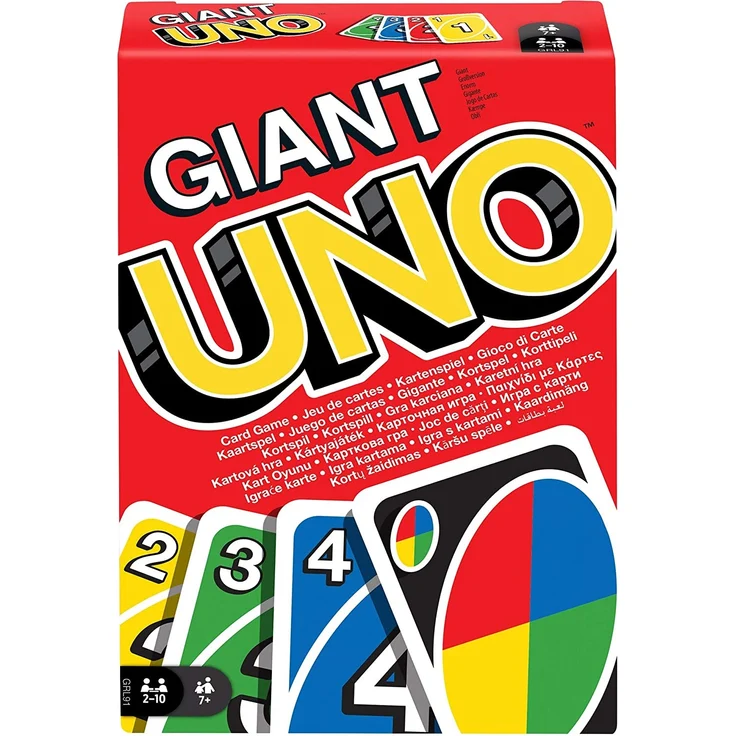 Mattel GRL91 - UNO - Kartenspiel mit 108 XXL-Karten, Giant – Bild 1