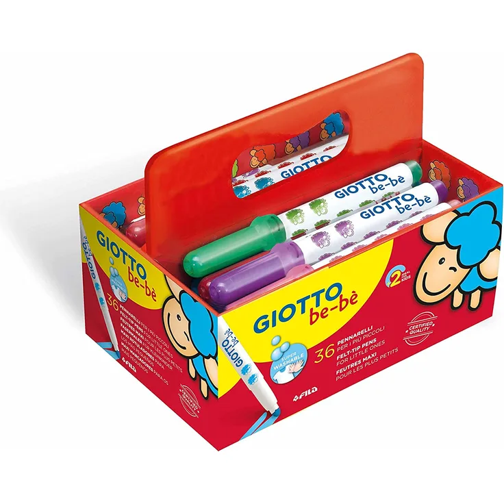 GIOTTO be-bè F461200 Filzstifte, Fasermaler, Mehrfarbig, 36 Super