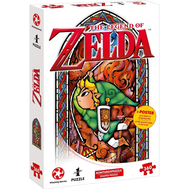 Winning Moves GmbH 11392 - Puzzle: Zelda Link-Adventurer (360 Teile)
